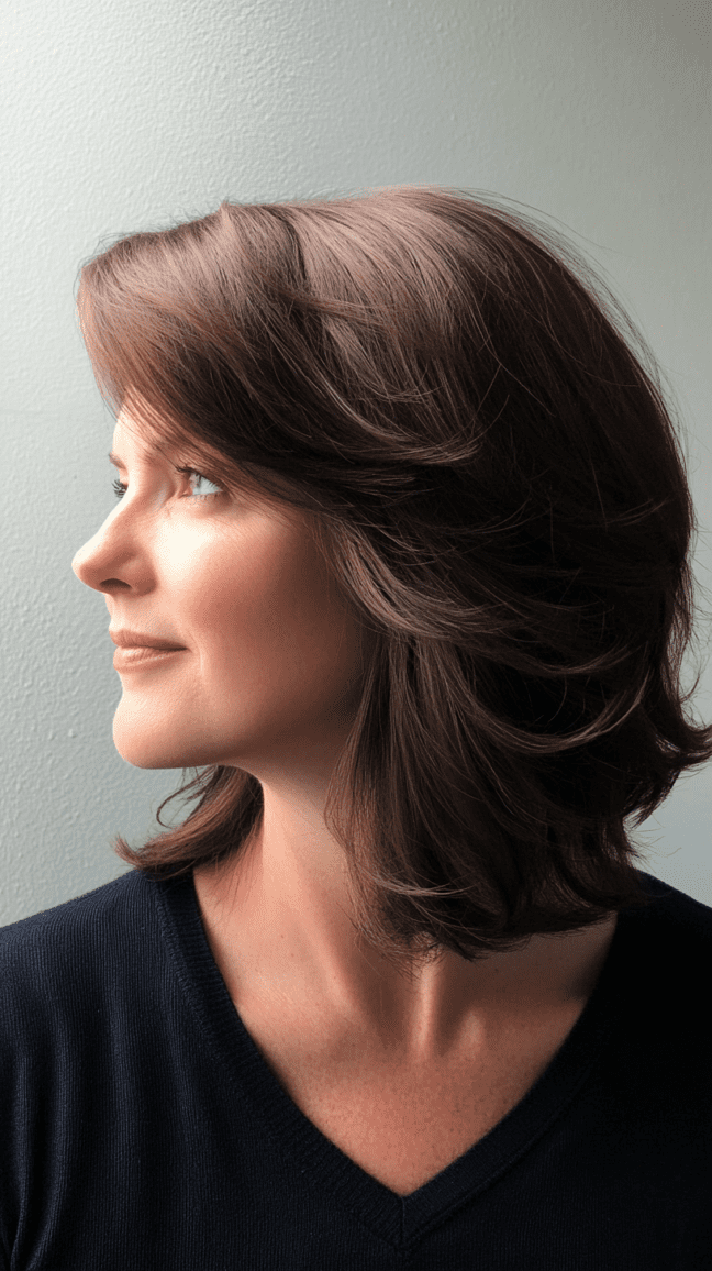 Butterfly Cut with Side-Swept Flicks
