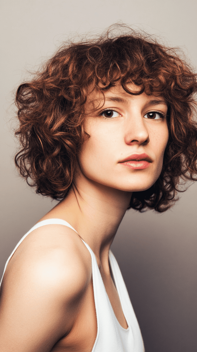Curly Butterfly Cut