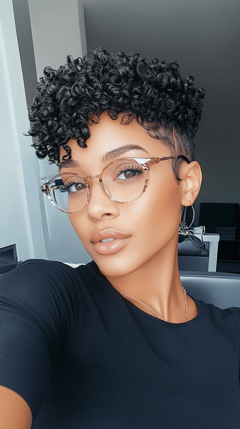 Classic Tight Curly Pixie