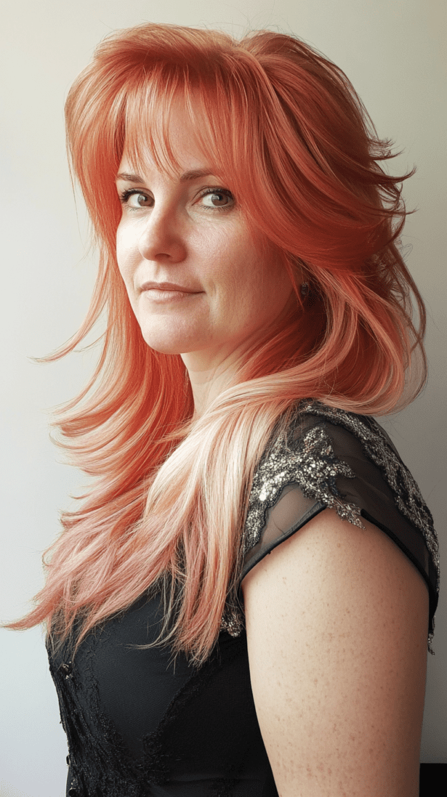 Rose Gold Wispy Layers