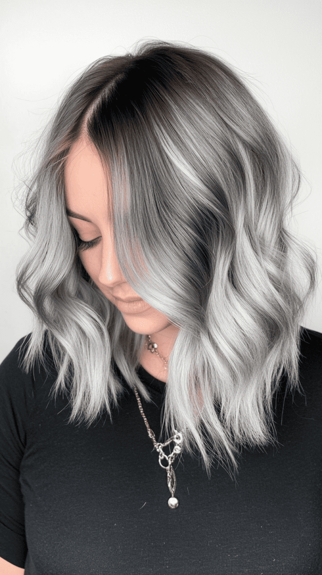 Ash Gray Textured Lob
