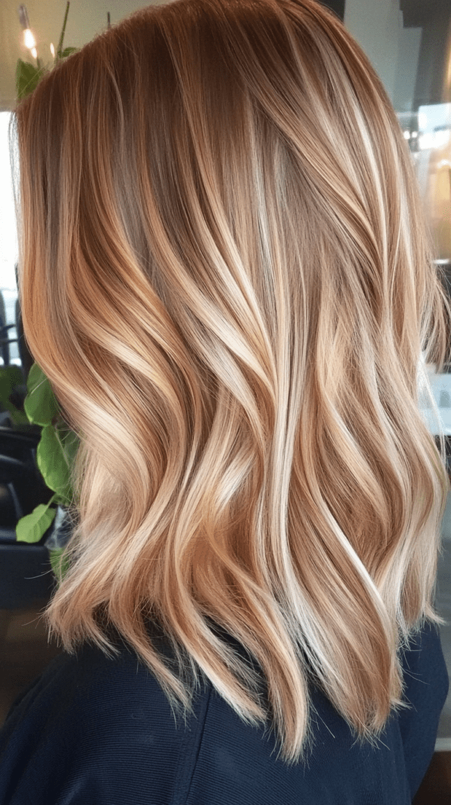 Sun-Kissed Bronde Shag