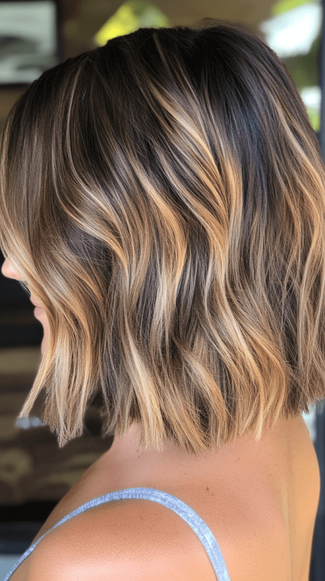 Layered Bob with Highlights