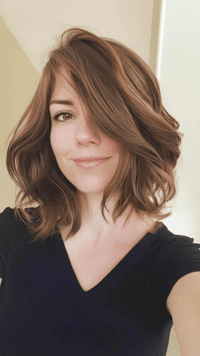 A-Line Cut with Side-Swept Layers