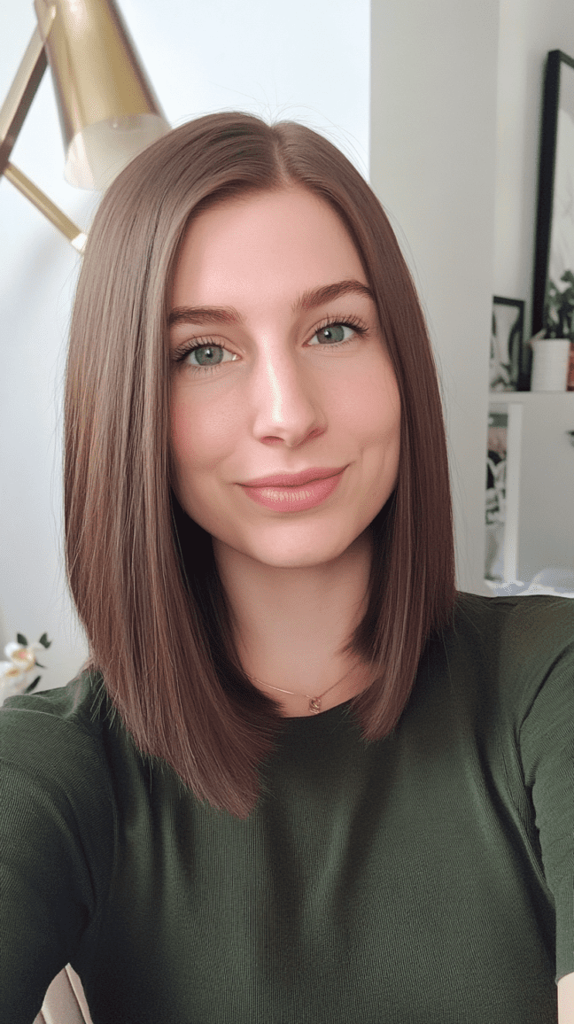 Blunt Shoulder-Length Cut