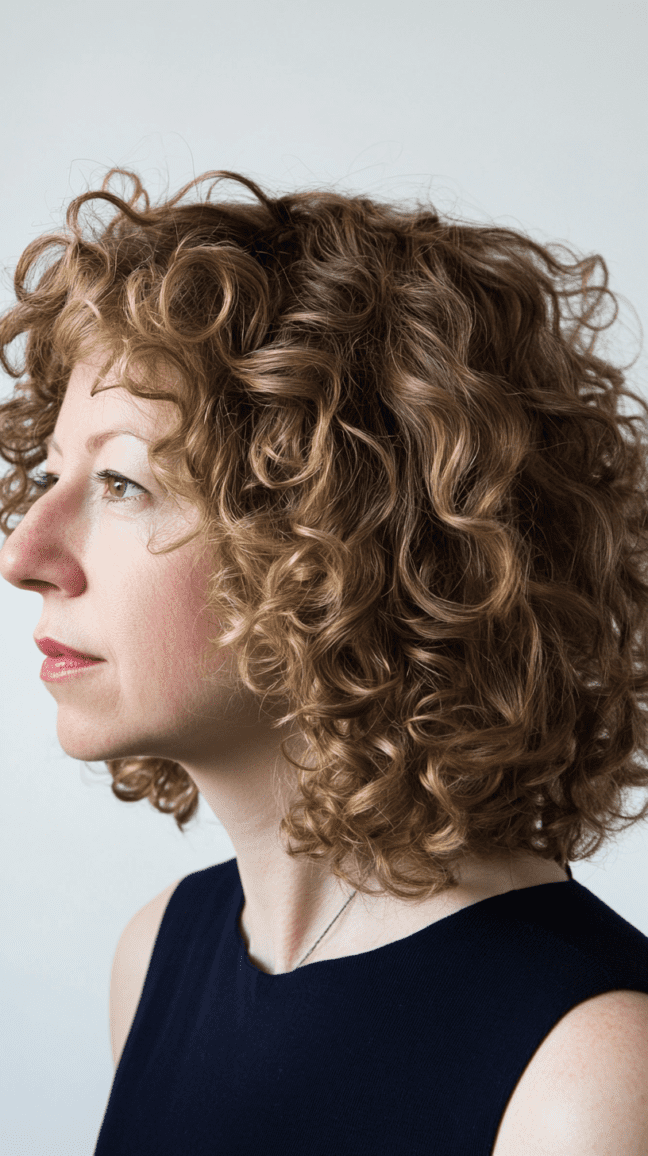 Curly Shoulder-Length Cut