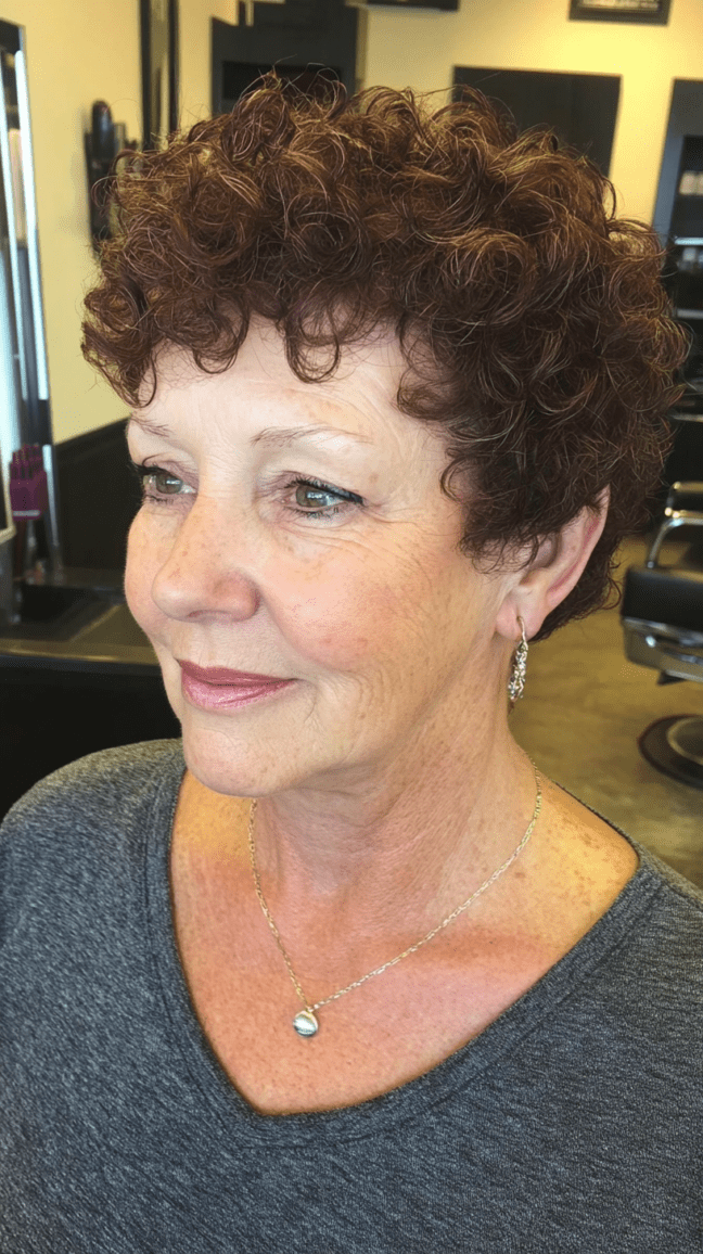 Curly Crown Cut